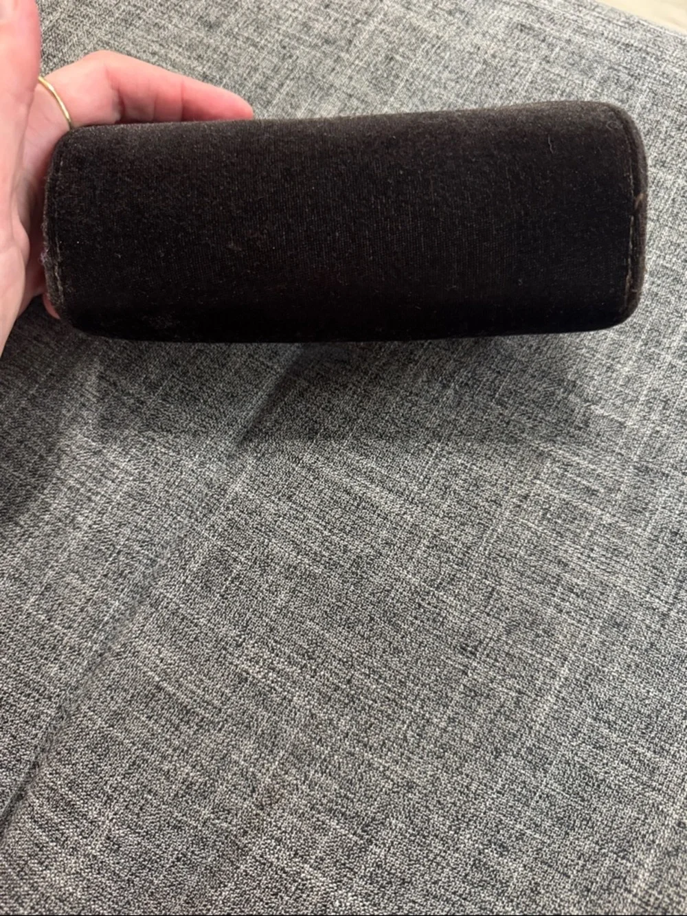 Tom Ford Velvet Sunglasses Case Brown w/ Cleaning Cloth